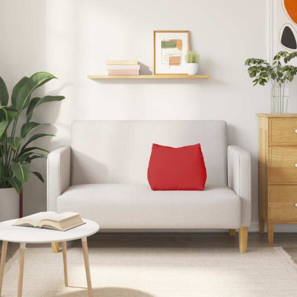 vidaXL Poduška na chrbát Červená 45 x 20 x 35 cm látka – Obrázok 4