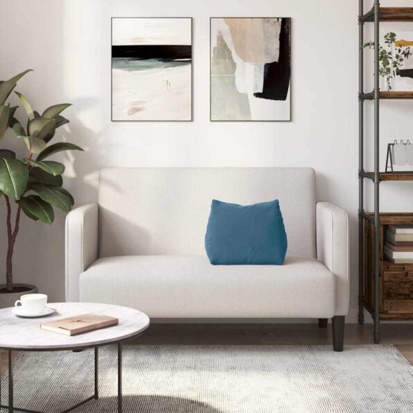 vidaXL Poduška na chrbát Modrá 45 x 20 x 35 cm Kordúrová tkanina – Obrázok 4