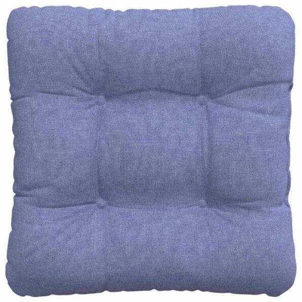 vidaXL Vankúše na sedenie 4 pcs Modrá džínovina 40 x 40 x 12 cm látka – Obrázok 7