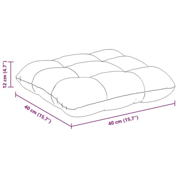 vidaXL Vankúše na sedenie 4 pcs Tmavo šedá 40 x 40 cm – Obrázok 11