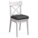 vidaXL Vankúše na sedenie 4 pcs Tmavo šedá 40 x 40 cm – Obrázok 3