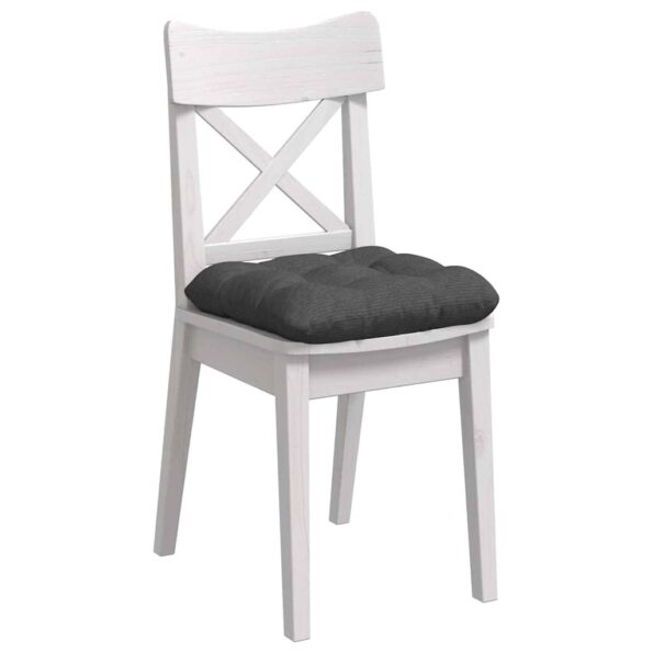 vidaXL Vankúše na sedenie 4 pcs Tmavo šedá 40 x 40 cm – Obrázok 3
