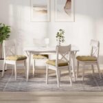 vidaXL Vankúše na sedenie 4 pcs Šedá zelená 40 x 40 cm
