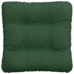 vidaXL Vankúše na sedenie 4 pcs Tmavozelená 40 x 40 cm – Obrázok 7