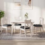 vidaXL Vankúše na sedenie 4 pcs Tmavo šedá 45 x 45 cm