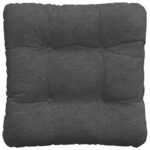 vidaXL Vankúše na sedenie 4 pcs Tmavo šedá 45 x 45 cm – Obrázok 7