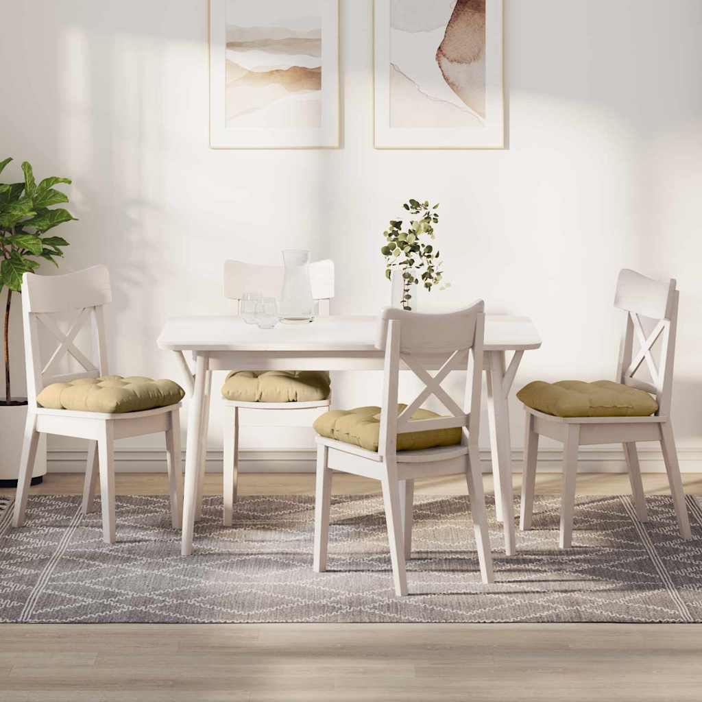 42015142_1.jpg vidaXL Vankúše na sedenie 4 pcs Šedá zelená 45 x 45 cm – Obrázok 1