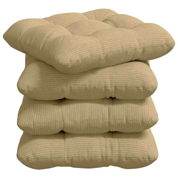 vidaXL Vankúše na sedenie 4 pcs Šedá zelená 45 x 45 cm – Obrázok 2