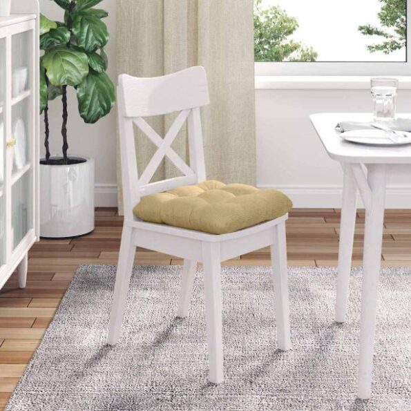 vidaXL Vankúše na sedenie 4 pcs Šedá zelená 45 x 45 cm – Obrázok 4