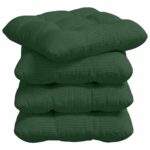 vidaXL Vankúše na sedenie 4 pcs Tmavozelená 45 x 45 cm – Obrázok 2