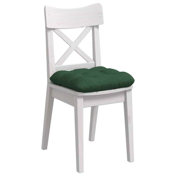 vidaXL Vankúše na sedenie 4 pcs Tmavozelená 45 x 45 cm – Obrázok 3