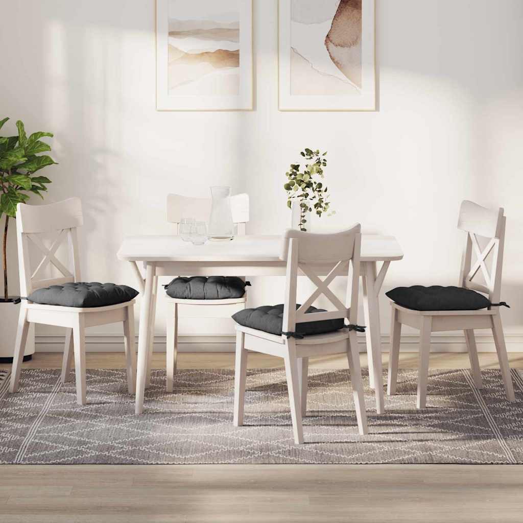 42015182_1.jpg vidaXL Vankúše na sedenie 4 pcs Tmavo šedá 40 x 40 x 6 cm – Obrázok 1