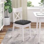 vidaXL Vankúše na sedenie 4 pcs Tmavo šedá 40 x 40 x 6 cm – Obrázok 4