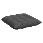 vidaXL Vankúše na sedenie 4 pcs Tmavo šedá 40 x 40 x 6 cm – Obrázok 5