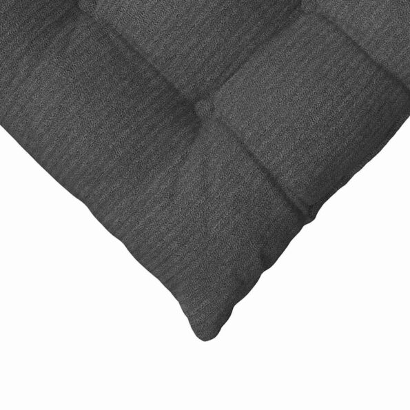 vidaXL Vankúše na sedenie 4 pcs Tmavo šedá 40 x 40 x 6 cm – Obrázok 9