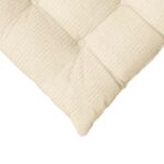 vidaXL Vankúše na sedenie 4 pcs Krémová 40 x 40 x 6 cm – Obrázok 9