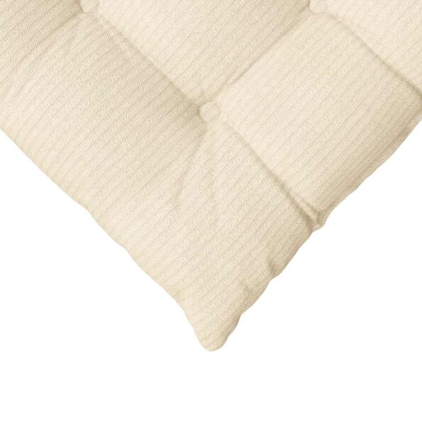 vidaXL Vankúše na sedenie 4 pcs Krémová 40 x 40 x 6 cm – Obrázok 9