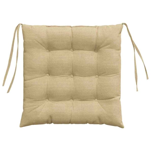 vidaXL Vankúše na sedenie 4 pcs Šedá zelená 40 x 40 x 6 cm – Obrázok 7