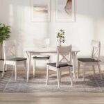 vidaXL Vankúše na sedenie 4 pcs Svetlosivá 40 x 40 x 3 cm