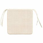 vidaXL Vankúše na sedenie 4 pcs Krémová 40 x 40 x 3 cm – Obrázok 7