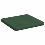 vidaXL Vankúše na sedenie 4 pcs Tmavozelená 40 x 40 x 3 cm – Obrázok 5