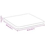 vidaXL Vankúše na sedenie 4 pcs Svetložltá 40 x 40 x 3 cm – Obrázok 10
