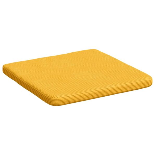 vidaXL Vankúše na sedenie 4 pcs Svetložltá 40 x 40 x 3 cm – Obrázok 5