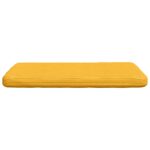 vidaXL Vankúše na sedenie 4 pcs Svetložltá 40 x 40 x 3 cm – Obrázok 6