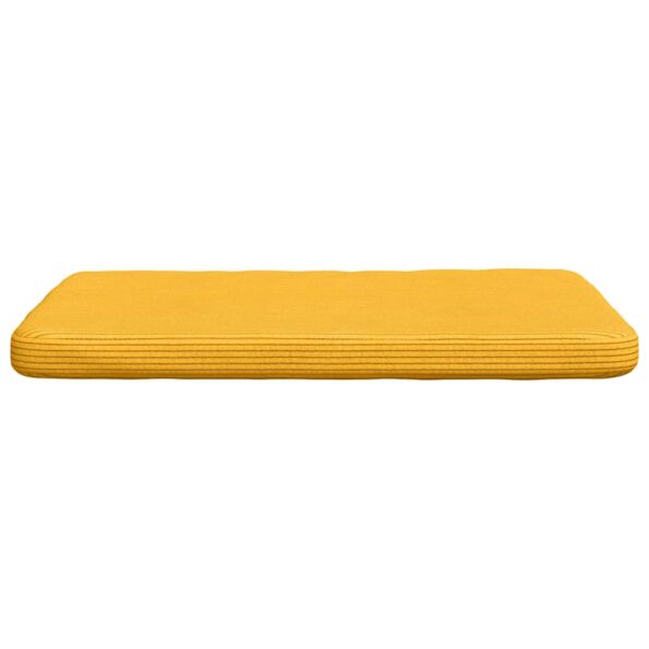 vidaXL Vankúše na sedenie 4 pcs Svetložltá 40 x 40 x 3 cm – Obrázok 6