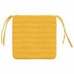 vidaXL Vankúše na sedenie 4 pcs Svetložltá 40 x 40 x 3 cm – Obrázok 7
