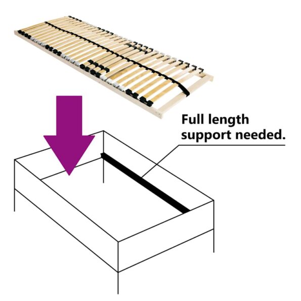 vidaXL Lamelový rošt Hnedá 140 x 190 cm Drevo – Obrázok 5
