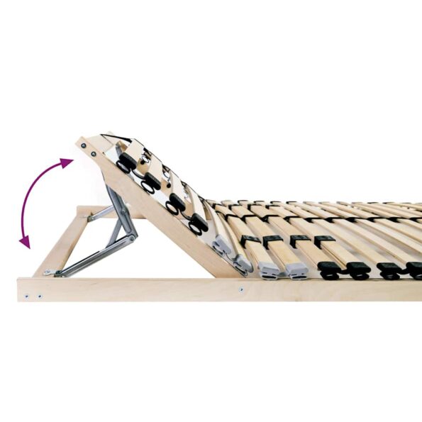 vidaXL Lamelový rošt s čelnou doskou Hnedá 90 x 190 cm Drevo – Obrázok 3