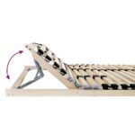 vidaXL Lamelový rošt s čelnou doskou Béžová 140 x 190 cm Drevo – Obrázok 3