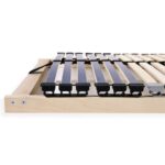 vidaXL Lamelový rošt Hnedá 80 x 190 cm Drevo a kov – Obrázok 5