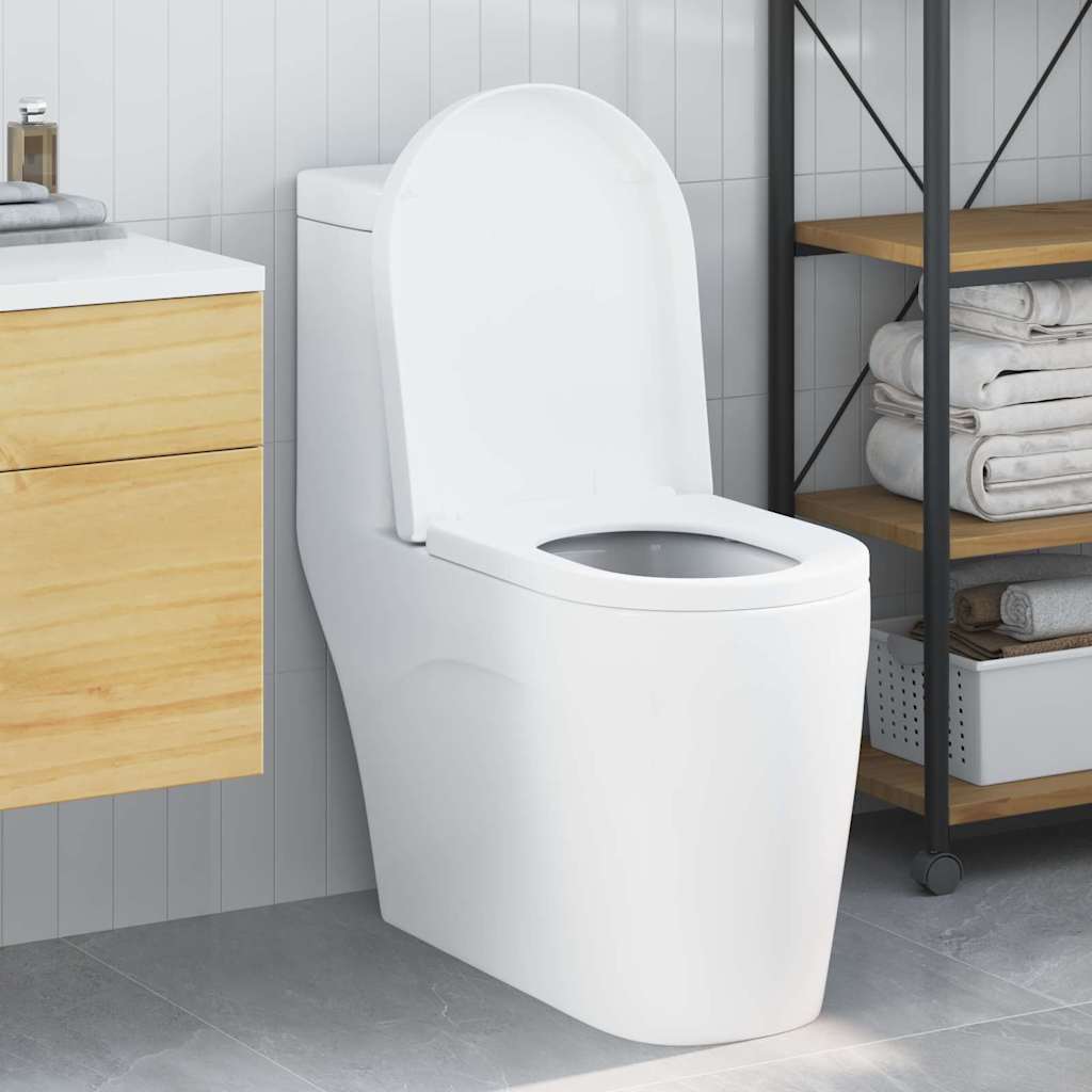 42015815_1.jpg vidaXL WC sedadlo Nastaviteľná Biela 48 x 36,5 x 4,5 cm Polypropylén – Obrázok 1