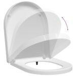 vidaXL WC sedadlo Nastaviteľná Biela 48 x 36,5 x 4,5 cm Polypropylén – Obrázok 10