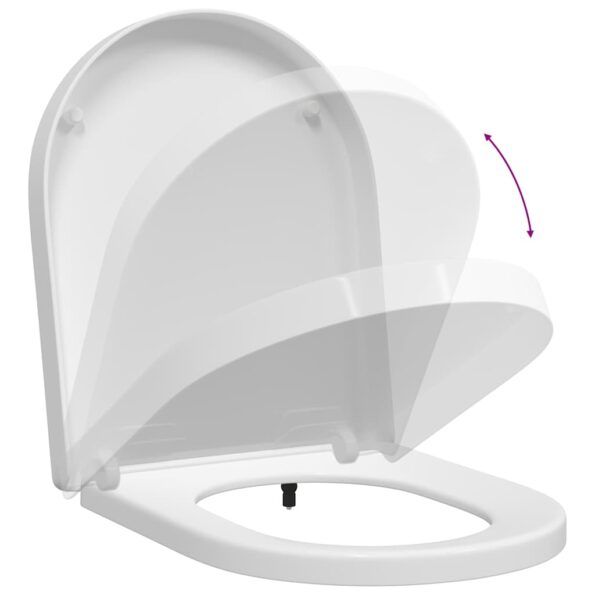 vidaXL WC sedadlo Nastaviteľná Biela 48 x 36,5 x 4,5 cm Polypropylén – Obrázok 10