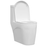 vidaXL WC sedadlo Nastaviteľná Biela 48 x 36,5 x 4,5 cm Polypropylén – Obrázok 3