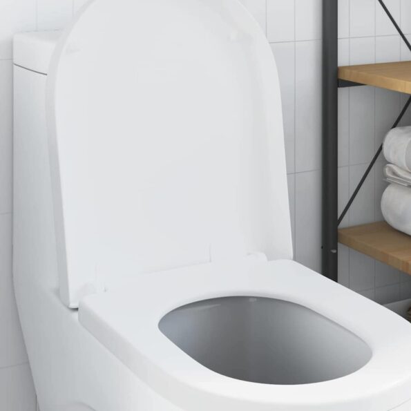 vidaXL WC sedadlo Nastaviteľná Biela 48 x 36,5 x 4,5 cm Polypropylén – Obrázok 4