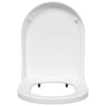 vidaXL WC sedadlo Nastaviteľná Biela 48 x 36,5 x 4,5 cm Polypropylén – Obrázok 5