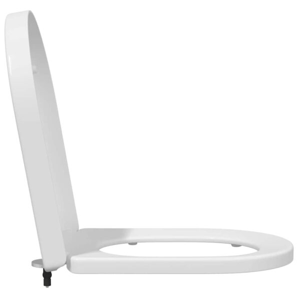 vidaXL WC sedadlo Nastaviteľná Biela 48 x 36,5 x 4,5 cm Polypropylén – Obrázok 6