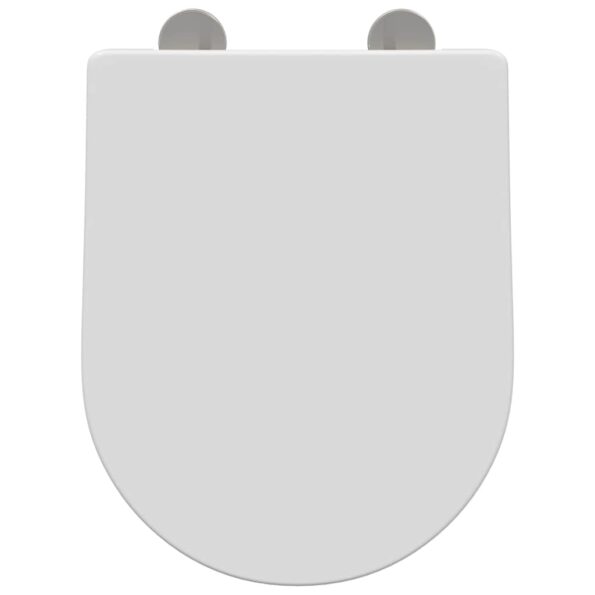 vidaXL WC sedadlo Nastaviteľná Biela 48 x 36,5 x 4,5 cm Polypropylén – Obrázok 7