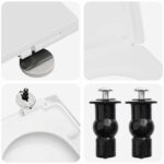 vidaXL WC sedadlo Nastaviteľná Biela 48 x 36,5 x 4,5 cm Polypropylén – Obrázok 8