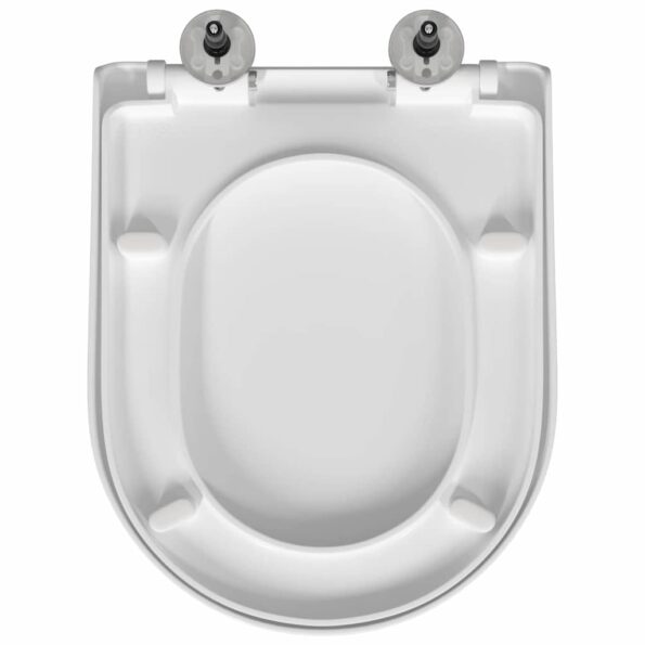 vidaXL WC sedadlo Nastaviteľná Biela 48 x 36,5 x 4,5 cm Polypropylén – Obrázok 9