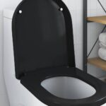 vidaXL WC sedadlo Nastaviteľná Čierna 48 x 36,5 x 4,5 cm Polypropylén – Obrázok 4