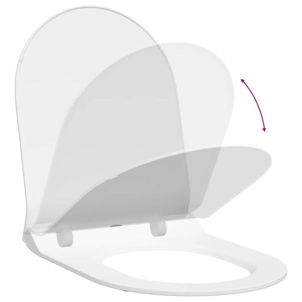 vidaXL WC sedadlo Nastaviteľná Biely 50 x 36,5 x 5 cm Polypropylén – Obrázok 10
