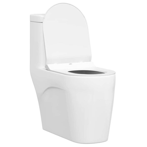 vidaXL WC sedadlo Nastaviteľná Biely 50 x 36,5 x 5 cm Polypropylén – Obrázok 3