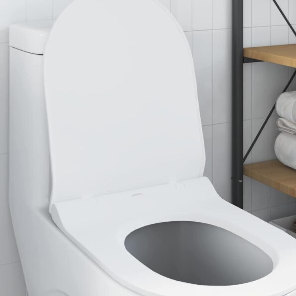 vidaXL WC sedadlo Nastaviteľná Biely 50 x 36,5 x 5 cm Polypropylén – Obrázok 4