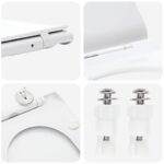 vidaXL WC sedadlo Nastaviteľná Biely 50 x 36,5 x 5 cm Polypropylén – Obrázok 8