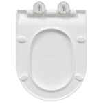 vidaXL WC sedadlo Nastaviteľná Biely 50 x 36,5 x 5 cm Polypropylén – Obrázok 9